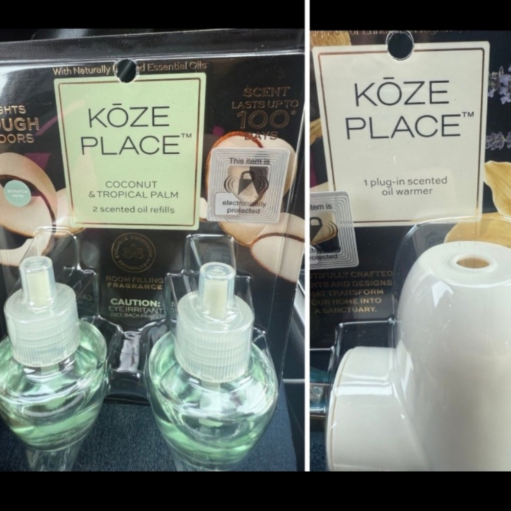 Koze Place Plug In Oil Warmer Set - NEW